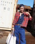 INDIGO Tartan Over Shirt / Red・Blue